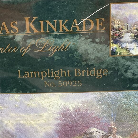 Thomas Kinkade Painter of Light Lamplight Bridge 50925 Cross Stitch - Picture 4 of 9